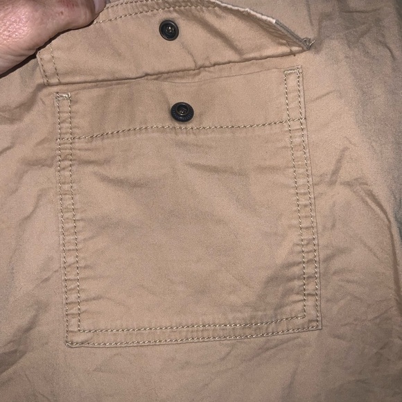 Abercrombie & Fitch Y2K Khaki Snap-Front Mini Skirt With Pockets Medium - Picture 6 of 8